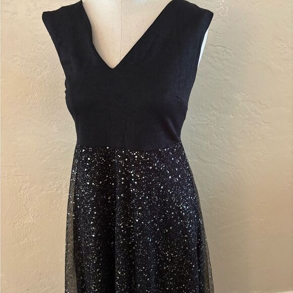 Amazon Black Glitter Evening Dress Sz XL - Picture 3 of 10